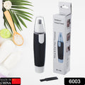 Sharp Steel Battery-Operated Ear and Nose Hair Trimmer